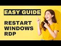 How to Restart Your Windows RDP Server VPS