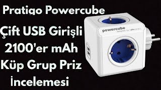 Pratigo Powercube 2100'er mAh 2 USB Girişli Akıllı Grup Küp Priz İncelemesi Yurtiçi Alışveriş 6