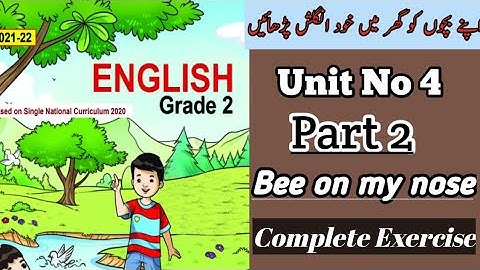 SNC ENGLISH GRADE 2 ,LESSON 4,Exercise,Ptb new Syllabus 2021,Ptb Syllabus ,One nation One Curriculum