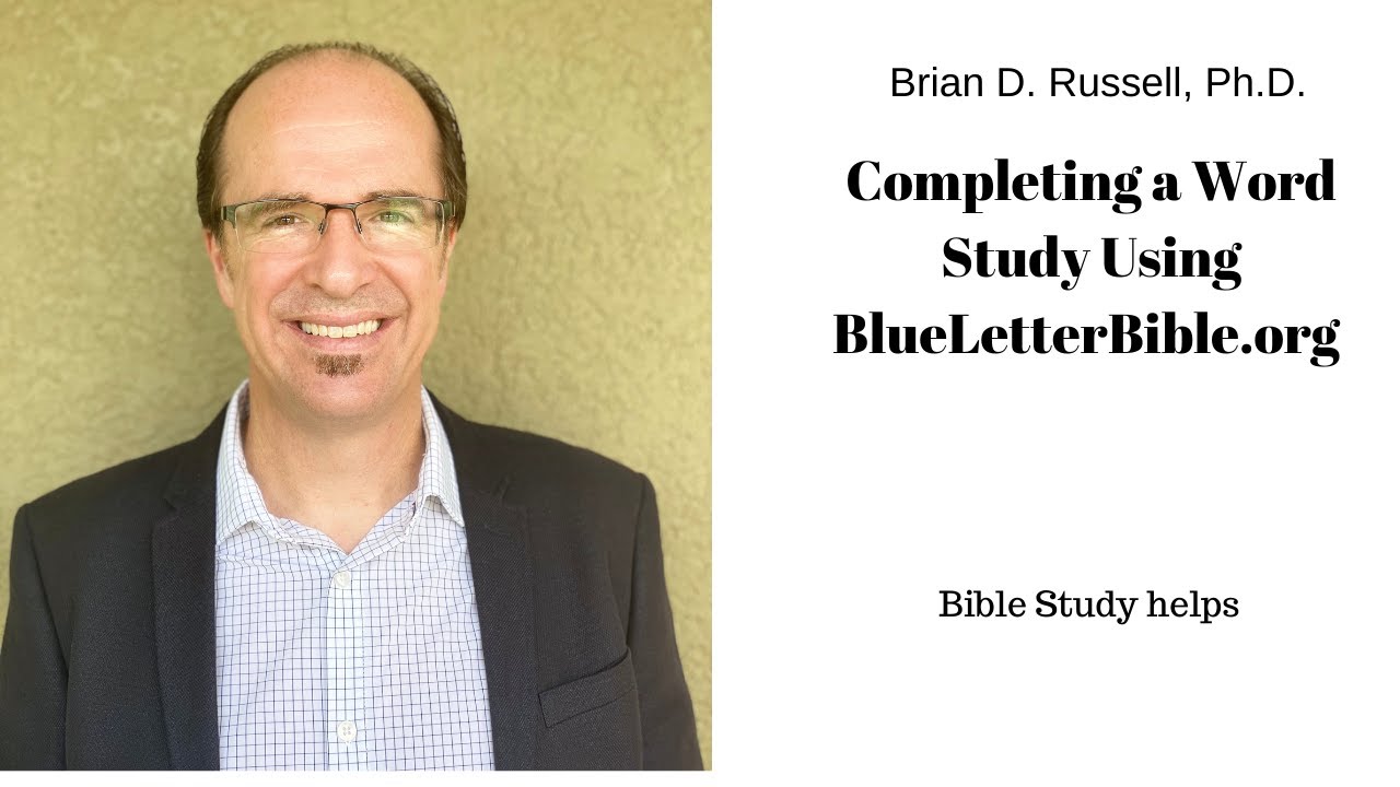 Word Study Using Blueletterbible Video YouTube Word study using blueletterbible video youtube