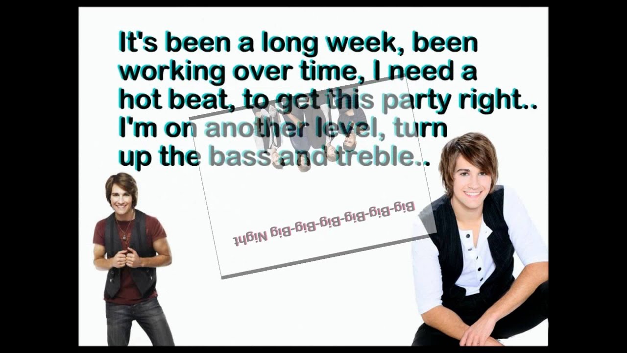 Big Time Rush Big Night Lyrics YouTube Big Time Rush Big Night Lyrics YouTube