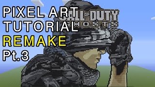 Minecraft Pixel Art Tutorial - Call Of Duty Ghosts Remake Part 3