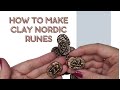 How to make clay Pagan Nordic Runes - #runes #nordic witchcore #polymerclay ThyWitchsKitchen