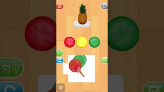 Coloring match Pineapple in Iphone Game App Store screenshot 1