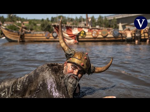 Los vikingos desembarcan en Galicia en la tradicional fiesta del pueblo de Catoira