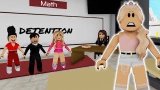 WE ALL GOT DETENTION AT SCHOOL!! **BROOKHAVEN ROLEPLAY** | JKREW GAMING