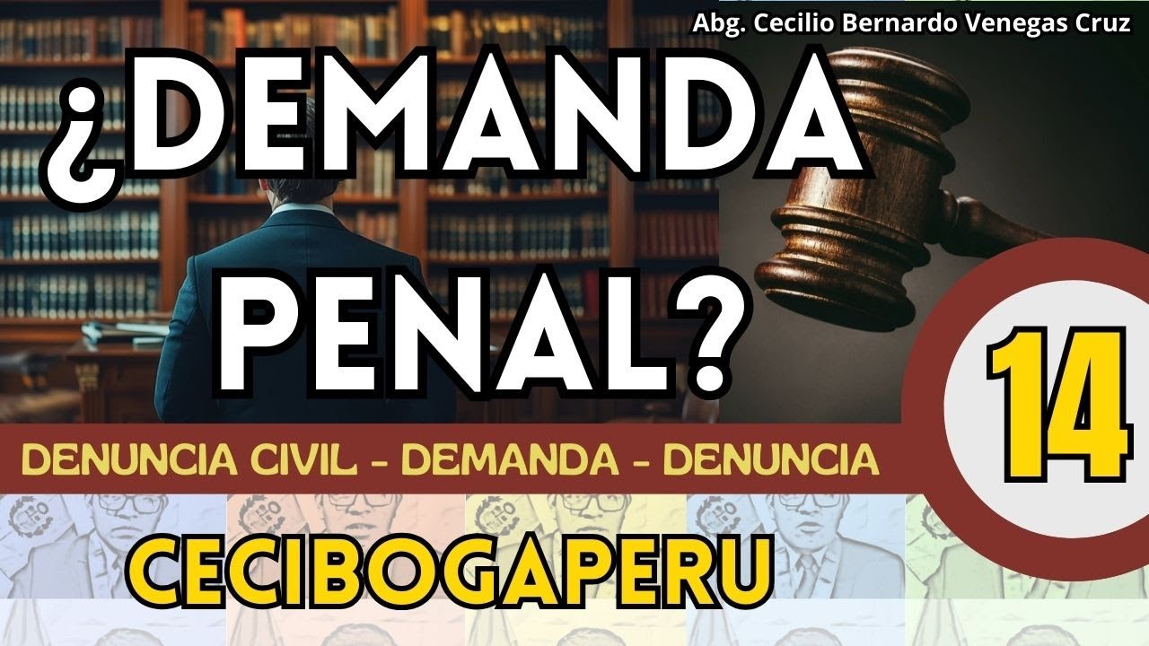 ¿DEMANDA PENAL? ¿DENUNCIA CIVIL?