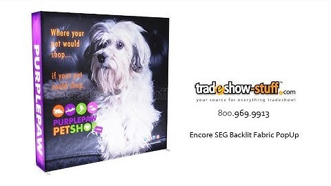 SEG Backlit Fabric PopUp Display