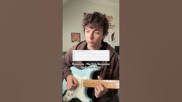 How to play the guitar solo from Paramore - The Only Exception (guitar tabs) #paramore #guitarsolo