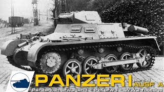 WW2 Panzer I Ausf A footage - Panzerkampfwagen 1.