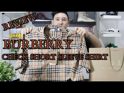 Review Burberry check short sleeve shirt