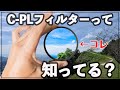 【C-PLフィルター】反射を抑えて空や葉っぱをきれいに写そう！