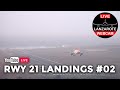 LANZAROTE AIRPORT RWY21 LANDINGS COMPILATION #2 by LanzaroteWebcam