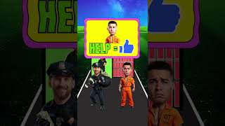 Who is the real thief? 🤔👮 Ronaldo or Messi #shorts