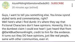 Is Is Possible For Fictional Characters To Have Opinions Just Like People In Real Life? Outdated