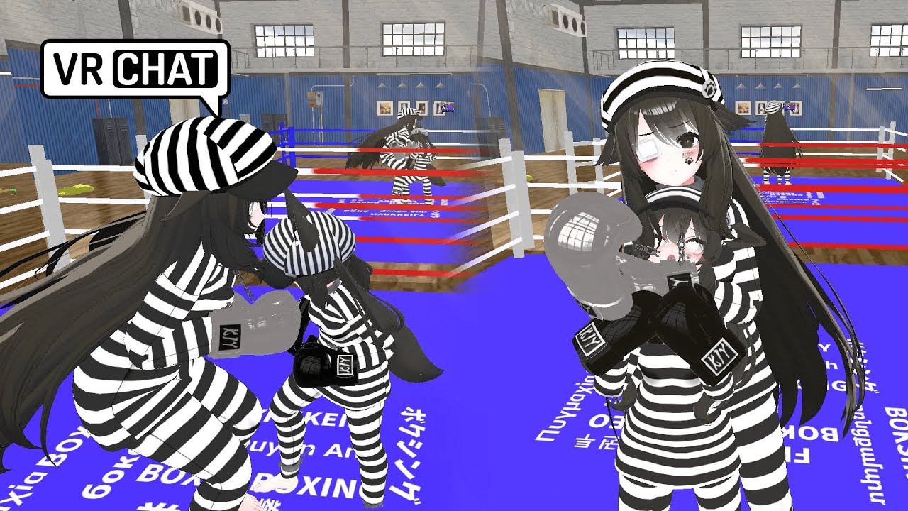 Teaching the new inmate that prison boxing is hardcore😱 VRchat POV BOXING