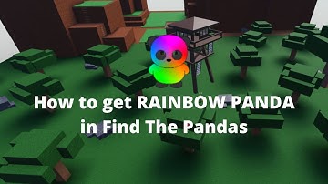 How to get RAINBOW PANDA in Find The Pandas