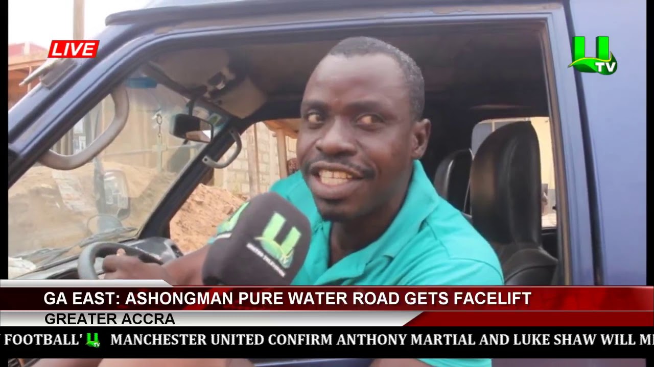 utv ghana frequency on multi tv Ga East: Ashongman Pure Water Road Gets Facelift