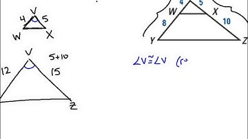Geometry AB 7.4 - Showing Triangles are Similar (SSS and SAS)