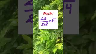 Simplify #math #basicmath  #mathematics #post #shorts #puzzle