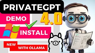 PrivateGPT 4.0 Windows Install Guide (Chat to Docs) Ollama & Mistral LLM Support!