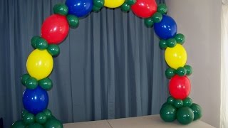 How To Make A Table Top Balloon Arch- No Helium