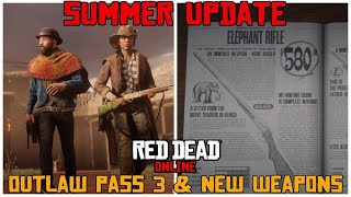 Red Dead Online Summer Update with Outlaw Pass 3, New Weapons and Naturalist role