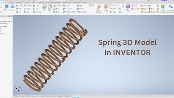 Basic Spring Design: Autodesk Inventor | Spring 3D Modeling
