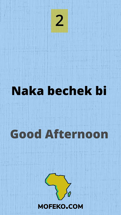 4 basic Gambian Wolof greetings 👋