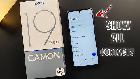 Show All Contacts Number | Tecno Camon 19 Neo | Import/ Export Number |