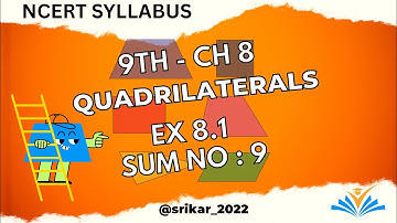 #maths  #ncert - Class 9 - CH 8 -Triangles  - Ex 8.1 -  Q.No : 9@srikar_2022 