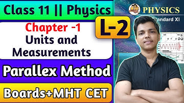 Ch-1 L-2 Units and Measurements Physics Class 11th By New Indian Era Parallax method #newindianera