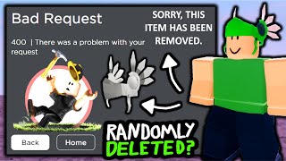 Roblox Hats Are Randomly Disappearing Error 400 Youtube - limited items randomly dissappearing from inventory roblox