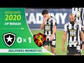 BOTAFOGO 0 X 1 SPORT | MELHORES MOMENTOS | 34ª RODADA BRASILEIRÃO 2020 | ge.globo