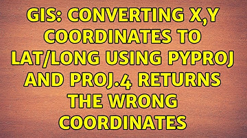 GIS: Converting X,Y coordinates to lat/long using pyproj and Proj.4 returns the wrong coordinates