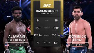 UFC 5 Gameplay Aljamain Sterling vs Dominick Cruz