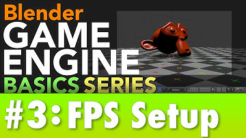 Blender Game Engine Basics Tutorial #3 : FPS Setup #b3d #gamelogic