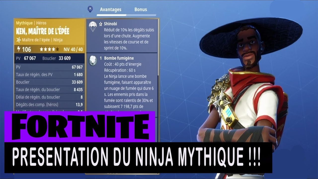 Fortnite Sauver Le Monde Presentation Du Ninja Mythique - fortnite sauver le monde presentation du ninja mythique