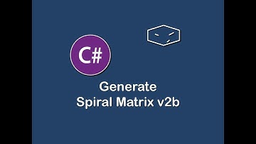 generate spiral matrix v2b in c#