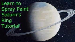 How to SPRAY PAINT Saturn's ring - Tutorial