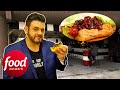 Adam Tries The GOLDEN DOG From Singapore Car Park Bar & Restaurant | Secret Eats With Adam Richman