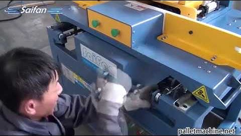 How to install a pallet stringer notcher machine : 5 minutes to know pallet botcher machine