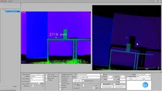 Let's use Vzense new model DS77 for white flat wall testing, featuring SONY CW TOF sensor IMX570 screenshot 5