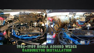 [Reupload] 1986  1989 Honda Accord Weber Carburetor Installation