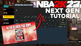 How to Use Locker Codes in NBA 2K23 | NBA 2K23 Next Gen Tutorial