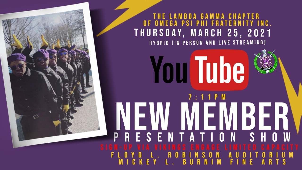 New Member Presentation Omega Psi Phi Fraternity Inc Youtube