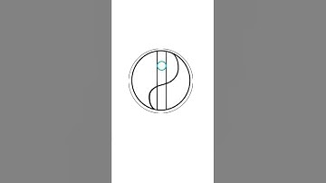 HOW TO DRAW YIN YANG SYMBOLE || YIN YANG  SYMBOL#EP-1 #short
