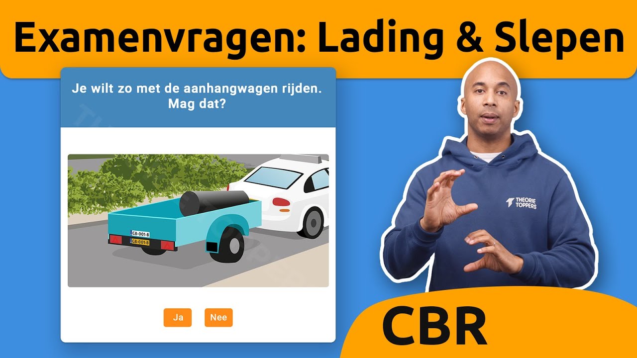 CBR Examenvragen - Lading en slepen van voertuigen
