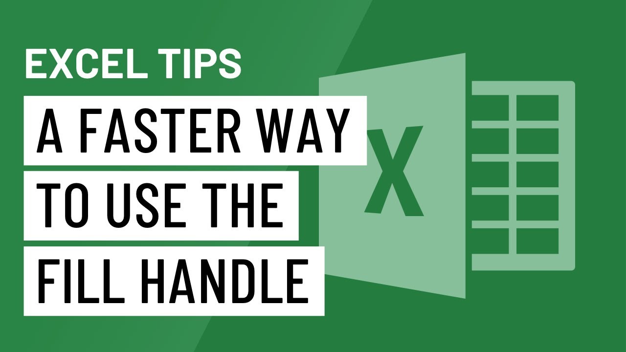 ⁣Excel Quick Tip: A Faster Way to Use the Fill Handle