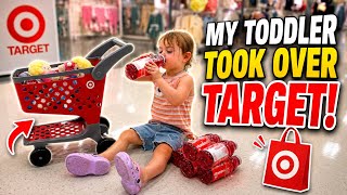 I Let My Toddler Grocery Shop at Target With Her Own Little Cart 😂